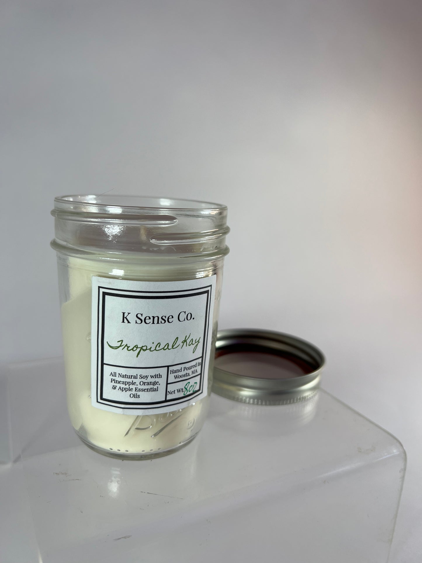 8 oz Repurposed Mason Jar Candle in Seduktion