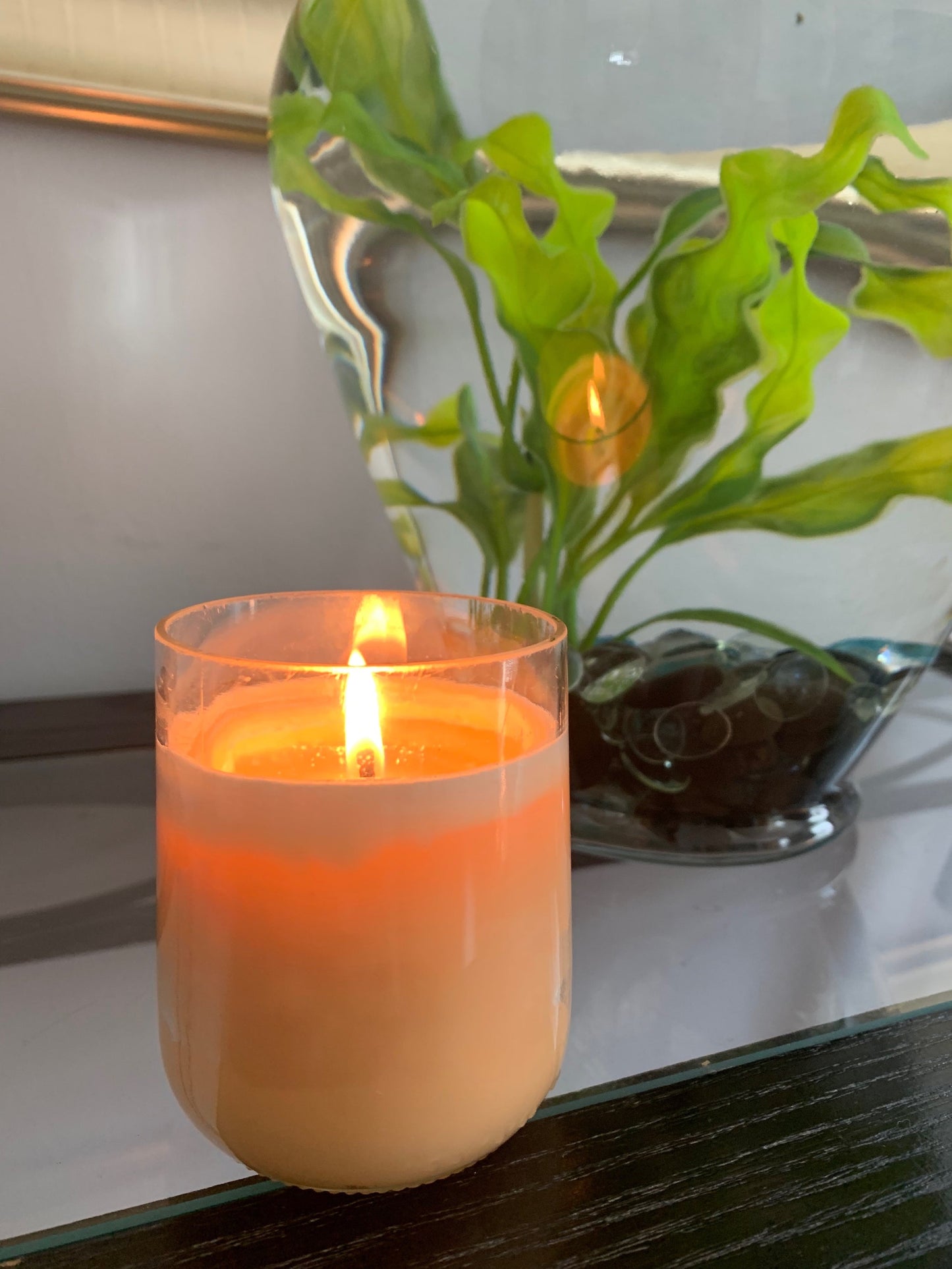 9 oz Candles made from Repurposed Beer Bottles