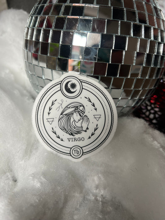 Virgo Zodiac Sticker (clear)