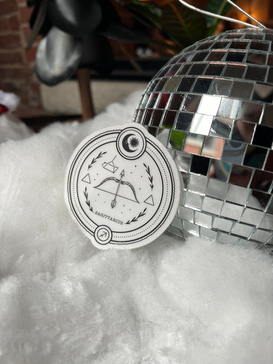 Sagittarius Zodiac Sticker (clear)