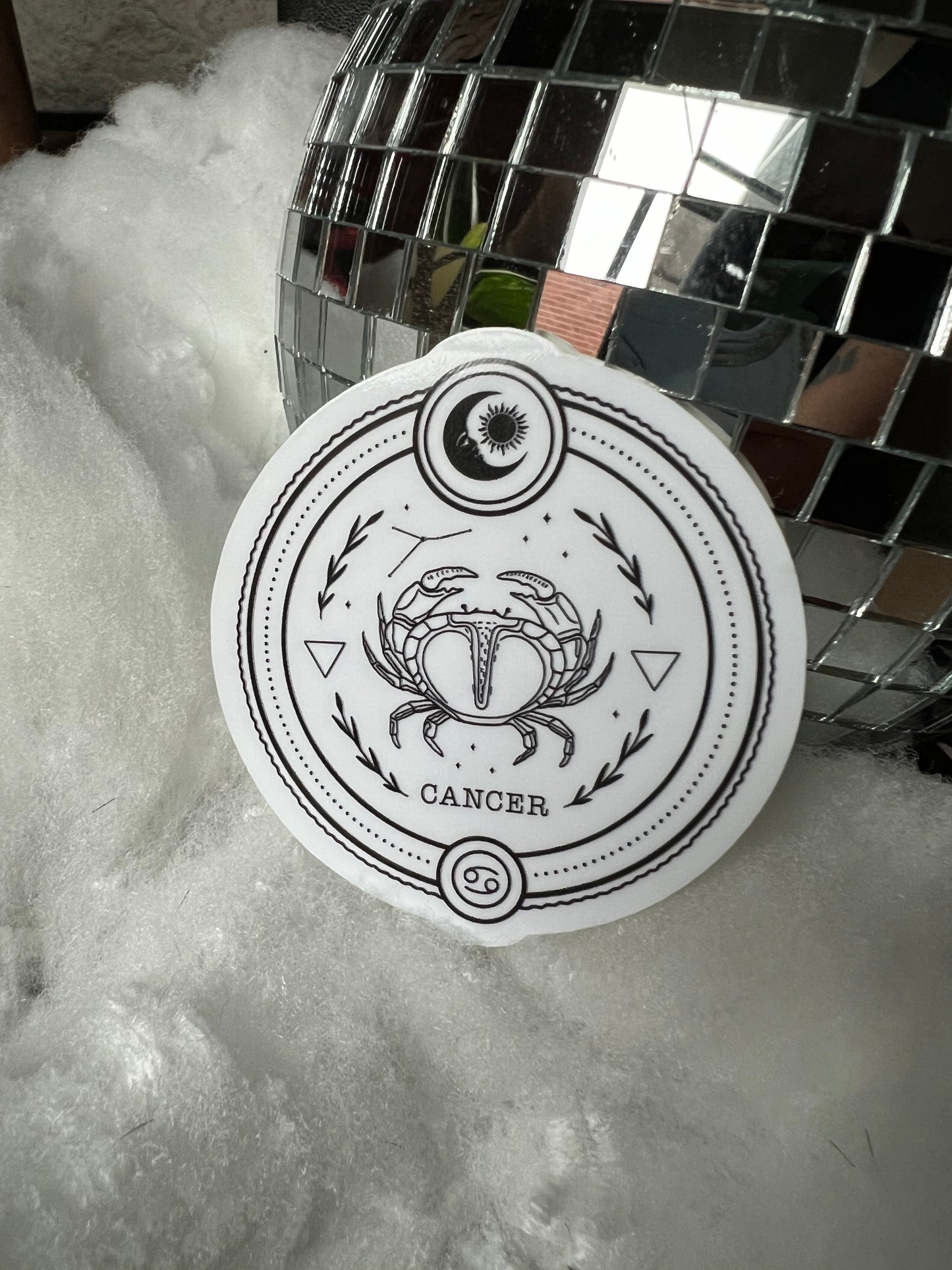 Cancer Zodiac Sticker (clear)