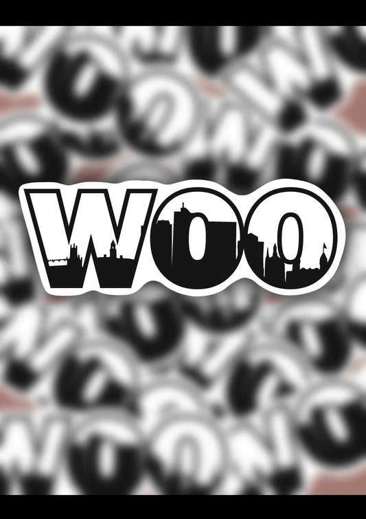 Woo City Skyline Sticker